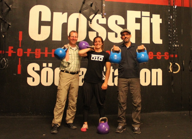 Die Tagesaufgabe "My Iron Maiden" erledigen wir im Fitness-Studio.